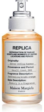香水(ユニセックス) Maison Margiela / Never ending summer Maison Margiela『Replica』オレンジ系の新作香水“ネバー