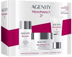 Zdjęcie Zestaw Agenity Menoperfect Łagodzący krem wypełniający na dzień SPF 20, 50 ml + Odżywczy krem wypełniający na noc 25 ml + Łagodzący tonik nawilżający - Nowe Miasteczko