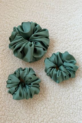 Vintiss Scrunchie Maxi Gumka Do Włosów Pistacjowa – Dark Pistachio - zdjęcie 2