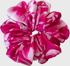 Vintiss Scrunchie Maxi Gumka Do Włosów Malinowa Ze Wzorem – Raspberry Essence