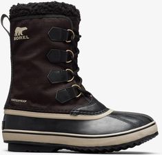 Buty zimowe Sorel 1964 Pac Nylon WP - black/ancient fossil