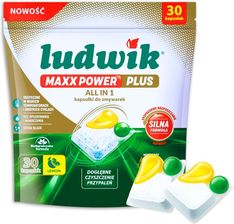 Zdjęcie Ludwik Kapsułki Do Zmywarek Maxx Power Plus 30Szt. - Łaszczów