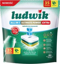 Zdjęcie Ludwik Tabletki Do Zmywarek All In One Ultimate Power Extra Lemon 35Szt. - Różan