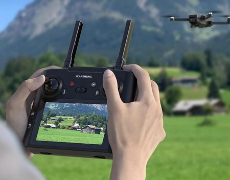 K600 Dron GPS z kamerą 4K pilot zdalnego sterowania z ekranem UHD karta SD - zdjęcie 2