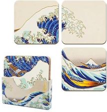 Zdjęcie The Noble Collection Podkładka Pod Szklankę The Great Wave Of Kanagawa 4szt. - Mława
