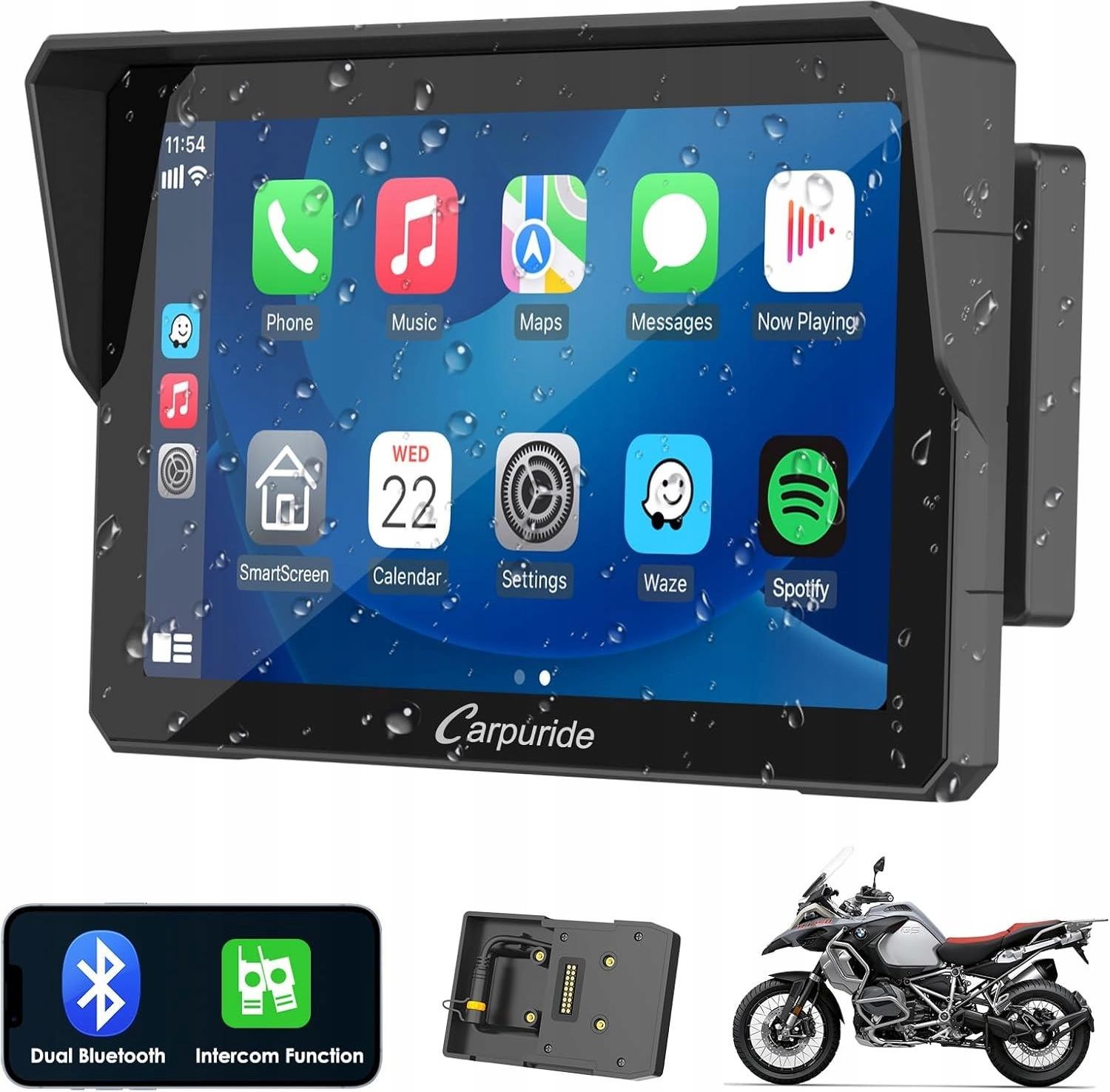 アクセサリー BMW Motorcycle Carplay Carpuride W702B Pro motocyklowy ekran Carplay BMW