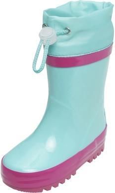 Playshoes Basic Buty gumowe sznurowane turkusowe - Dziewczynka,Chłopiec - r. 26/27
