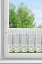 Zdjęcie Eurofirany Zazdrostka 30X150 Gaja Kremowa Serca Zdobiona Koronką Gotowa Na Tunelu - Jastrowie