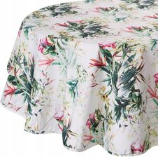 Zdjęcie Eurofirany Obrus Dekoracyjny Wodoodporny Garden 150X150 Biały W Kolorowe Kwiaty - Sztum