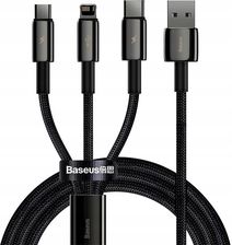 Baseus kabel 3w1 Tungsten USB - micro USB + Lightning + USB-C 1,5m 3,5A