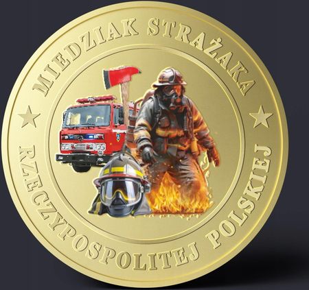 Miedziak Osp 998 Florianów Miedziak Strażaka Św Florian X 10 - zdjęcie 4