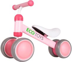 Ecotoys Emaga Rowerek Biegowy Treningowy Mini Rower Dla Dzieci Różowy