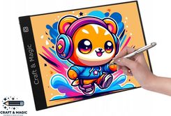 Tablet Graficzny Craft & Magic Deska Kreślarska A4 Led