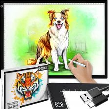 Renew Force Podświetlana Deska Tablica Kreślarska Tablet Graficzny Do Rysowania Led A3