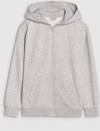 4F bluza z kapturem dla chłopca 4FJWSS25TSWSM1859 szara, kolor: szary, rozmiar: 128
