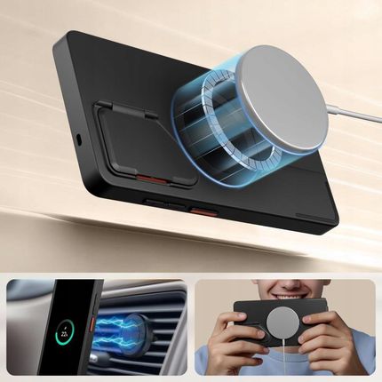 Tech Protect Mocne Dopasowane Etui Obudowa Z Podstawką Do Magsafe Na Galaxy S25 Ultra - zdjęcie 3
