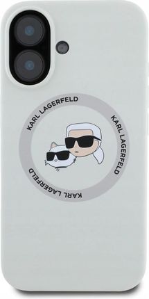 Karl Lagerfeld Etui Silicone Double Heads And Circle Magsafe Do Iphone 16 - zdjęcie 2