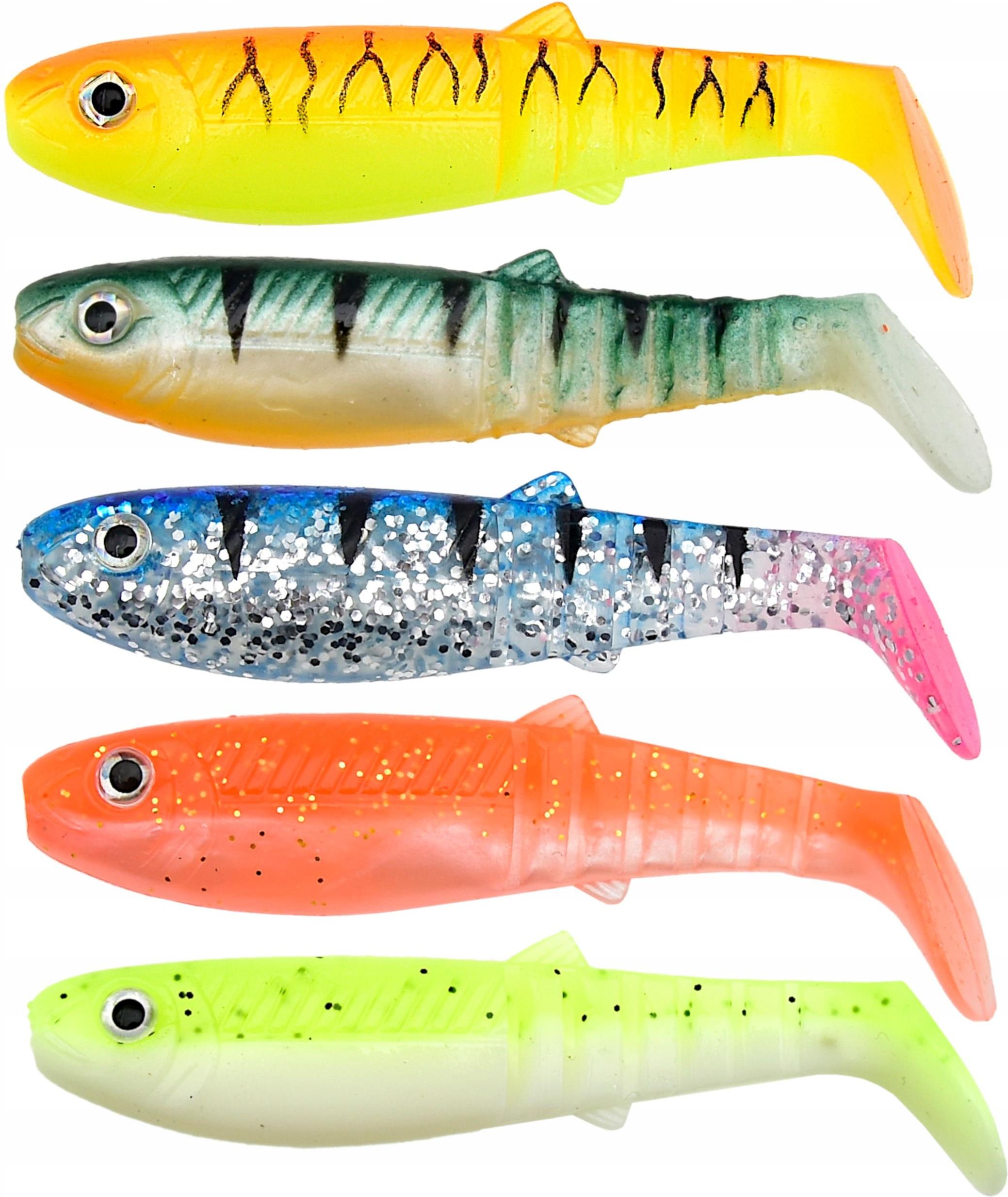 Miracle Fish Zestaw 5 Przynęt Gumowych Ripper Kopyto 8cm ~5 Miracle Fish Zestaw 5 Przynęt Gumowych Ripper Kopyto 8cm ~5