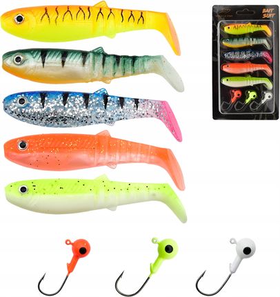 Miracle Fish Zestaw 5 Przynęt Gumowych Ripper Kopyto 8cm ~5