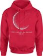 I Wish i could fly in a spaceship one day Męska bluza z kapturem (XL, Czerwony)