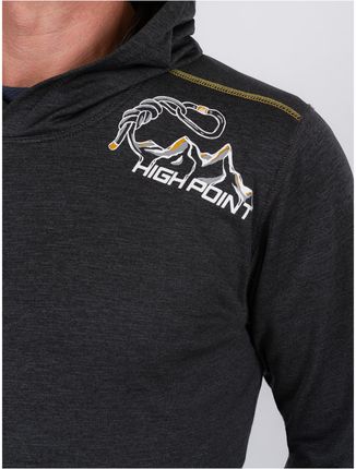 Męska bluza High Point Rokel Merino Hoody Rozmiar: XS / Kolor: ciemnozielony - zdjęcie 2