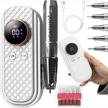 Zdjęcie Gashio Frezarka Do Paznokci Bezprzewodowa 50W Z Zestawem Frezów 35,000RPM Usb C - Pieniężno