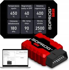 Sdprog Dash + Interfejs Diagnostyczny Obd Monitor Dpf Do Seat Volkswagen Vw