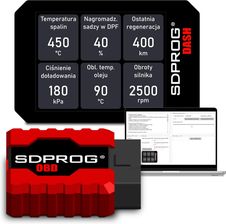 Sdprog Dash+Interfejs Diagnostyczny Obd Monitor Tester Dpf Do Opel Bmw Mini