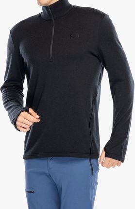 Bluza bez kaptura Icebreaker Original LS Half Zip - black
