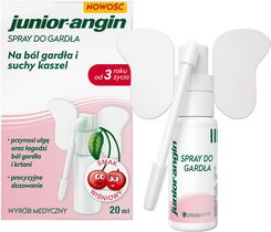Zdjęcie Junior-angin Spray do gardła o smaku wiśniowym, 20 ml - Bukowno