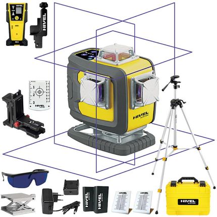 Laser krzyżowy Nivel System CL4D-P + czujnik CLS-5 + statyw