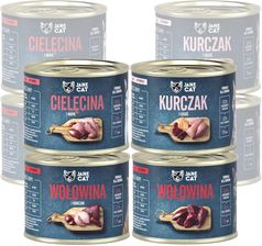Jane Cat Adult  Mokra Karma Dla Kotów Bez Zbóż Mix Smaków Wołowina Cielęcina Kurczak Indyk Łosoś 8X200G