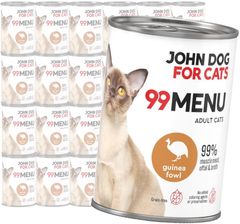 John Dog For Cats 99 Menu Mokra Karma Dla Dorosłych Kotów Z Perliczką 24X400G
