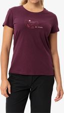 Zdjęcie Koszulka Z Nadrukiem Damska Vaude Cyclist T-Shirt V - Cassis/Rose - Rydułtowy
