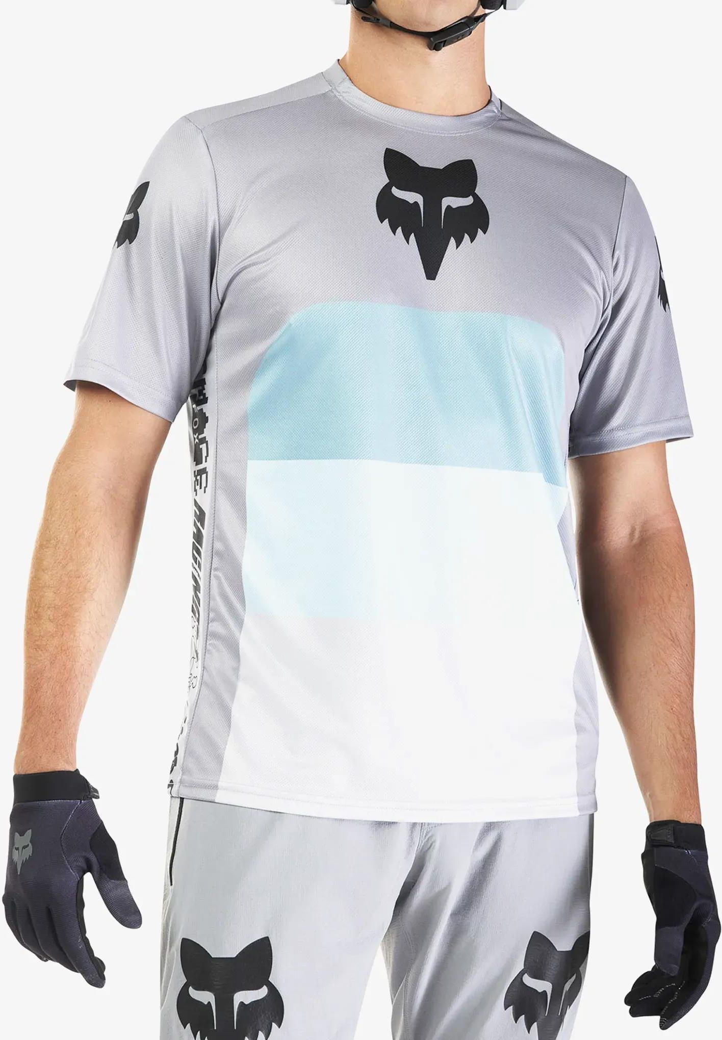 Koszulka Rowerowa Fox Ranger Ss Jersey Grid - Steel Grey - Ceny i ...