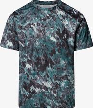 The North Face Koszulka Szybkoschnąca 24 7 S Tee Reg Aop Deep Nori Trail Grid