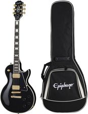 Zdjęcie Epiphone Les Paul Custom Ebony gitara elektryczna + pokrowiec - Wadowice
