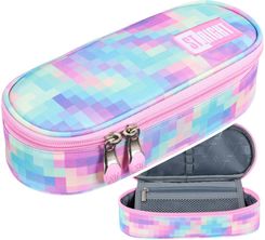 Zdjęcie Majewski Piórnik Saszetka Usztywniona Z Wewnętrzną Klapką Pastel Pixels - Kórnik