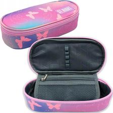 Zdjęcie St-Majewski Piórnik Saszetka Z Wewnętrzną Klapką Pink Butterfl - Rzeszów