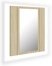Zakito Home Szafka Z Lustrem I Led 40X12X45 Dąb Sonoma (Zh804951)