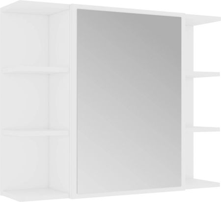 Zakito Home Szafka Z Lustrem Biała 80X20,5X64Cm (Zh802606)