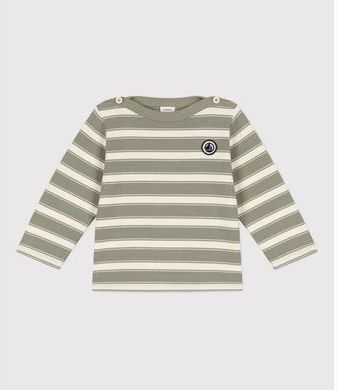 Petit Bateau Koszulka z długim rękawem Marecage - Chłopiec - r. 68