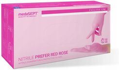 Zdjęcie Medasept Rękawiczki Nitrylowe Różowe Red Rose 100szt. Rozmiar S - Orzysz