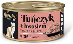 Nekko Supreme Mokra Karma W Sosie Tuńczyk Z Łososiem 80G