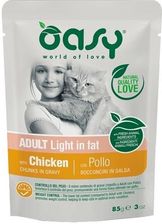 Oasy Chunks In Gravy Light In Fat Mokra Karma W Sosie Dla Kotów Z Nadwagą Kurczak 85G