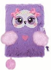 Zdjęcie Pamiętnik Z Kłódką A5/96K 3D Włochacz Violet Owl - Żarki