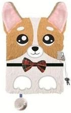 Zdjęcie St-Majewski Pamiętnik Z Kłódką A5/96K 3D Włochacz Corgi - Kostrzyn