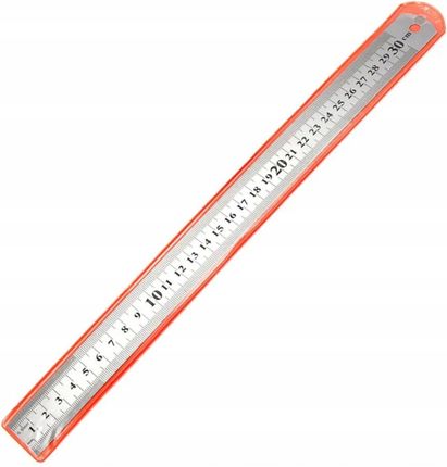 Decortrend Linijka Miara Metalowa Dwustronna 30Cm 12 Cali Mocna Jakość Elastyczna