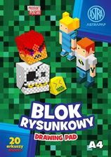 Astra Blok Rysunkowy Biały A4 20 Ark Pixel&Unicorn Astrapap