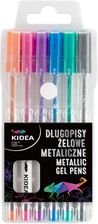 Zdjęcie Derform Długopisy Żelowe Metaliczne 6 Kolorów Kidea - Nekla